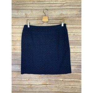 Saint Tropez West Size 8 NWT Skirt Navy Eyelet